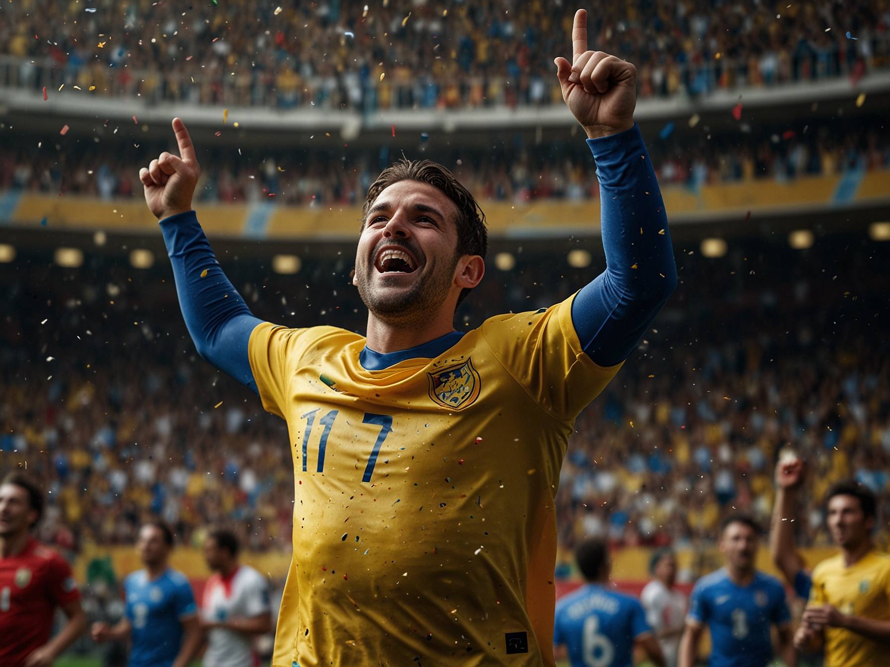 Jugador celebrando gol - Ecuabet